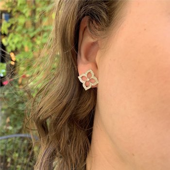 "G-Boutique" Lotus Earrings 150-16648