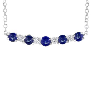 Sapphire Bar Necklace 230-00548