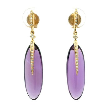 Amethyst Drop Earrings 210-00373