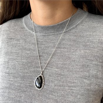Black Onyx Necklace 650-648374