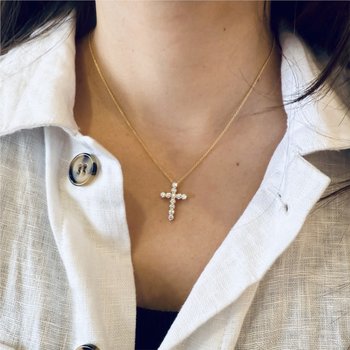 Diamond Cross Necklace 160-14650