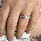 Moses Signature Hidden Halo Engagement Ring 100-04626