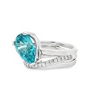 Moses Signature Blue Zircon Ring 200-07134