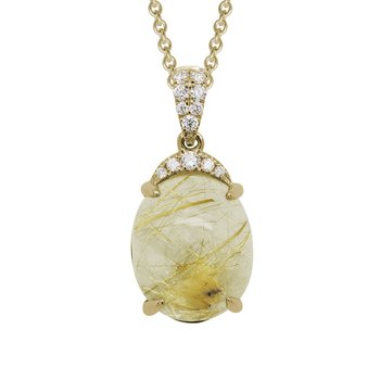 Rutilated Quartz Necklace 230-00465