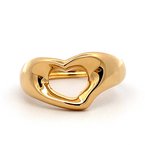 Signature Estate Open Heart Ring Signed "Tiffany & Co." 800-05193