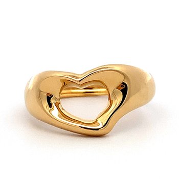Open Heart Ring Signed "Tiffany & Co." 800-05193