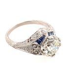 Moses Signature Art Deco Inspired Engagement Ring 100-04454
