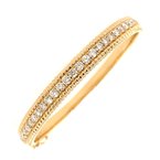 Moses Signature Rope Edge Diamond Bangle 170-03702
