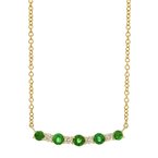 Wear-EVERY-Where Emerald Bar Necklace 230-00547