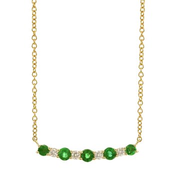 Emerald Bar Necklace 230-00547