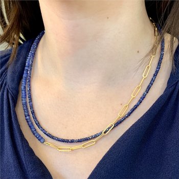 45 Carat TW Blue Sapphire Beads 230-00446