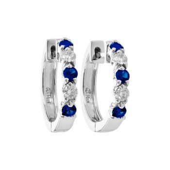 Sapphire Hoop Earrings 210-00378