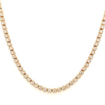 Diamond Half Tennis Necklace 160-14634