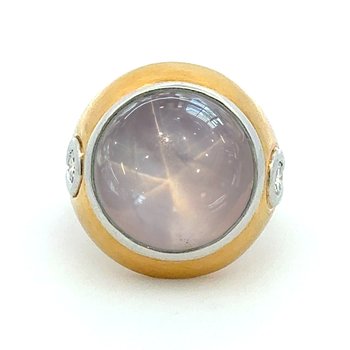 Men's Gray Star Sapphire Ring 800-05491