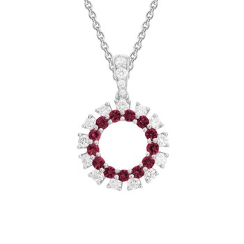 Ruby & Diamond Necklace 230-00509