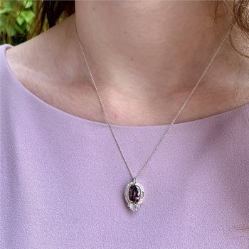 Violet Spinel Necklace 230-00387