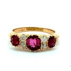Signature Estate English Victorian Ruby & Diamond Band 802-00239
