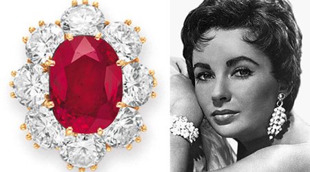 Birthstone Feature: Elizabeth Taylor’s ‘Perfect’ Ruby Set an Auction Record in 2011